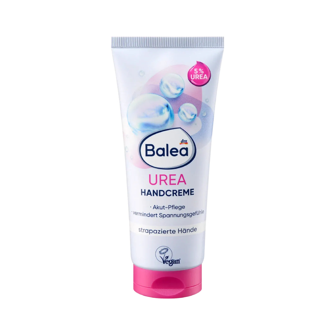 Balea Urea Handcreme tube on a white background