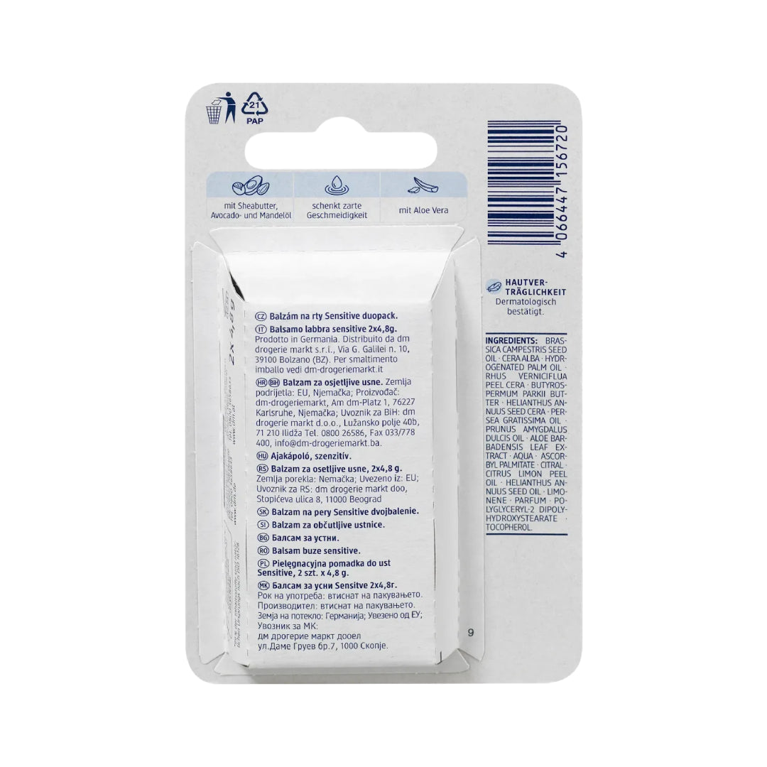 Balea Sensitive Lip Care Stick *2