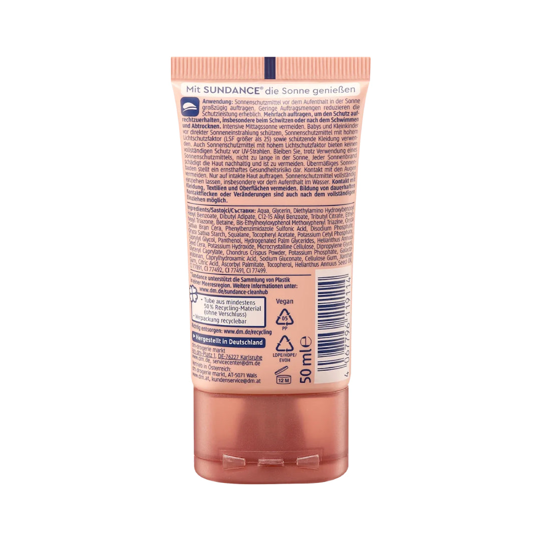 SUNDANCE Sunscreen Tinted Sun Fluid with SPF 50, 50 ml