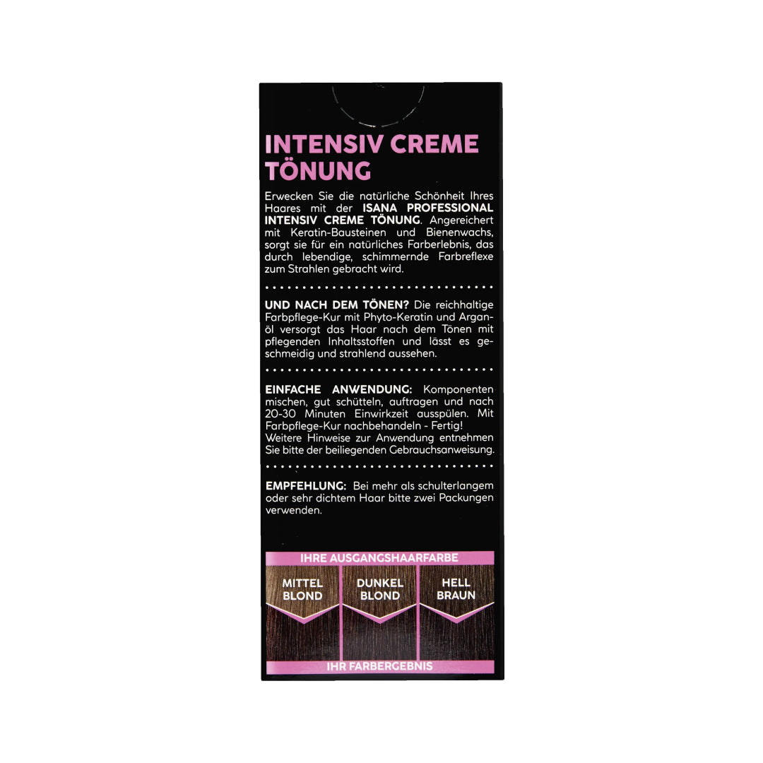 ISANA PROFESSIONAL Hair Dye Intensive Cream Tint 67 Chocolate Brown