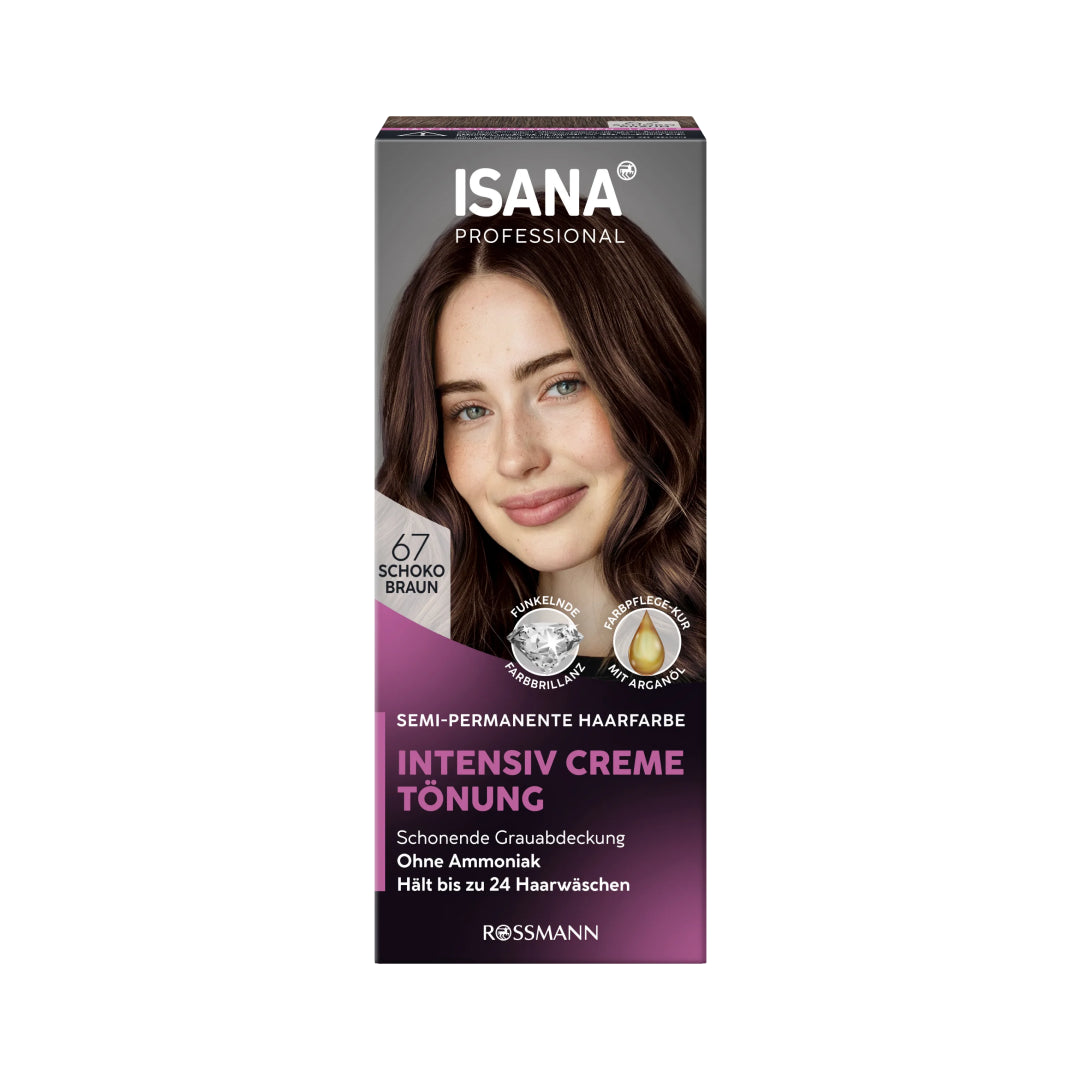 ISANA PROFESSIONAL Hair Dye Intensive Cream Tint 67 Chocolate Brown