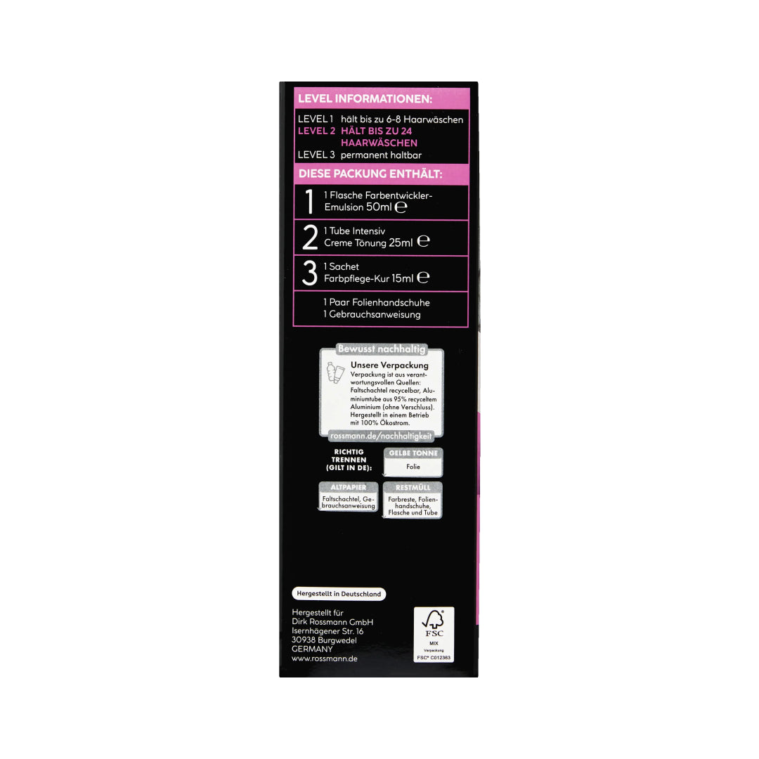 ISANA PROFESSIONAL Hair Dye Intensive Cream Tint 43 Dark Brown