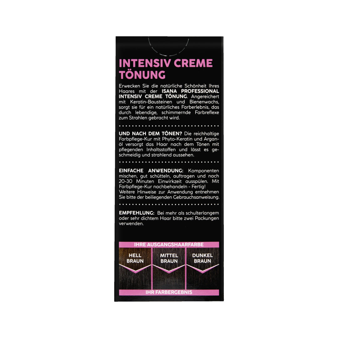 ISANA PROFESSIONAL Hair Dye Intensive Cream Tint 43 Dark Brown