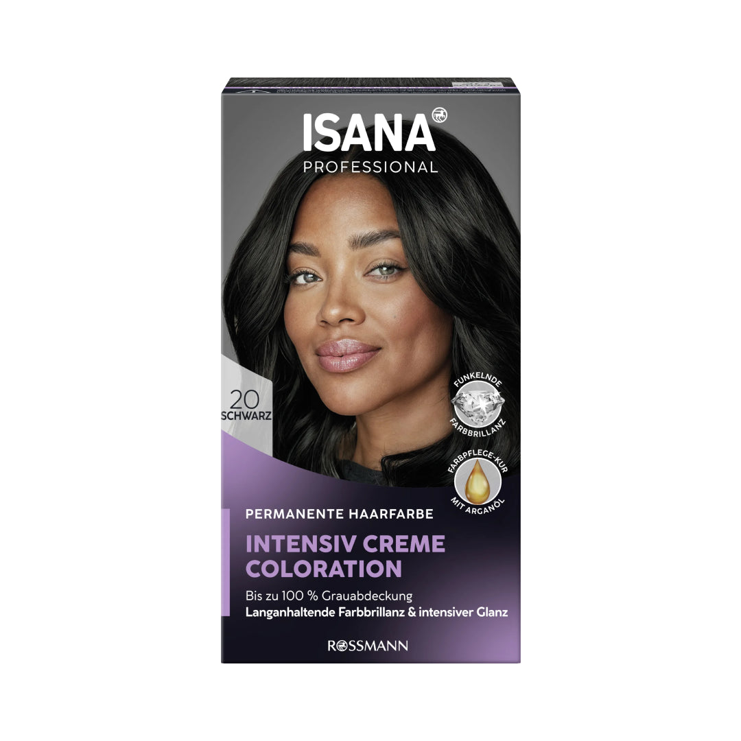 ISANA PROFESSIONAL Hair Dye Intensive Cream 20 Black