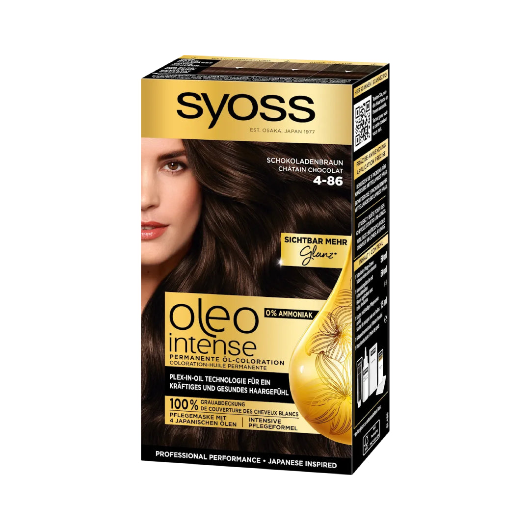 Syoss Hair Dye Oleo Intense 4-86 Chocolate Brown