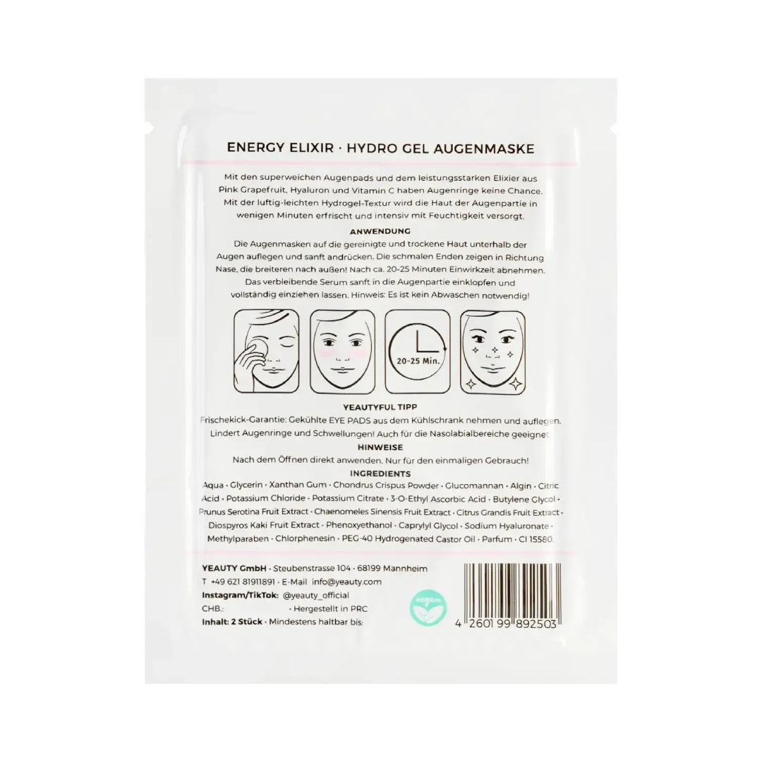 Yeauty Energy Elixir Eye Pad Mask