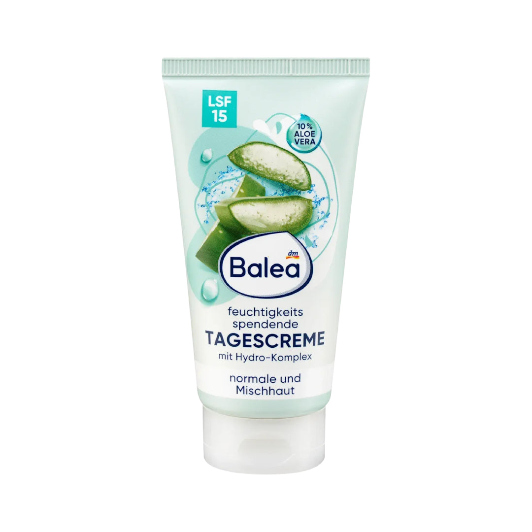 Balea Moisturizing Day Cream SPF 15 with Aloe Vera 50ml