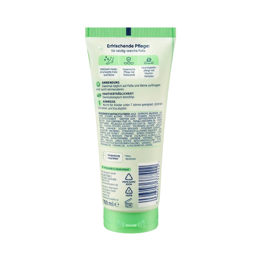 Balea Tea Tree Oil Foot Cream 100ml