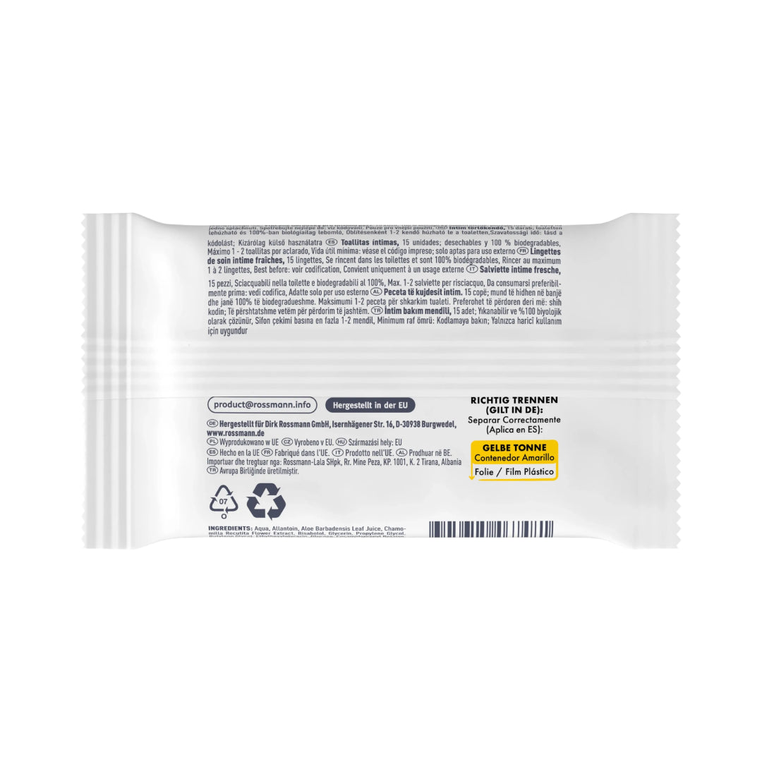 Facelle wipes for Intimate Hygiene travel size 15pcs