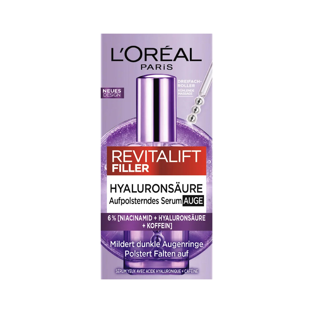 L'ORÉAL PARIS REVITALIFT Filler Eye Serum With 2.5% [Hyaluronic Acid + Caffeine] 20 ml