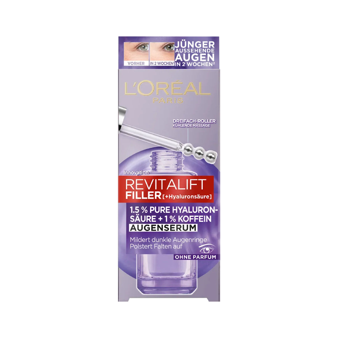 L'ORÉAL PARIS REVITALIFT Filler Eye Serum With 2.5% [Hyaluronic Acid + Caffeine] 20 ml