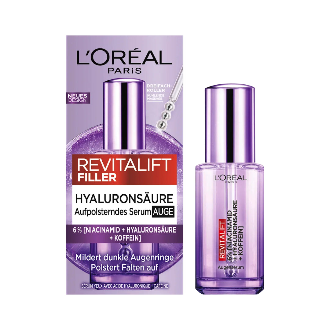L'ORÉAL PARIS REVITALIFT Filler Eye Serum With 2.5% [Hyaluronic Acid + Caffeine] 20 ml