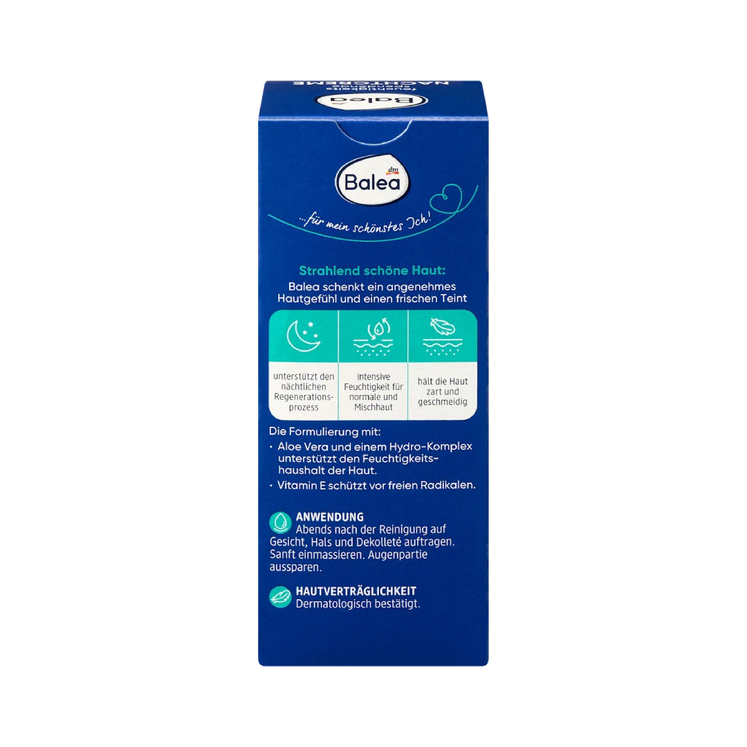 Balea Hydrating Night Cream with Aloe Vera 50 ml