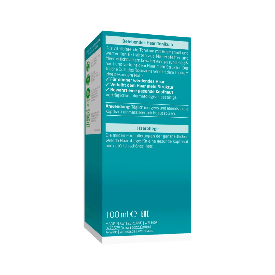 Weleda Rosemary Revitalising Hair Tonic 100 ml