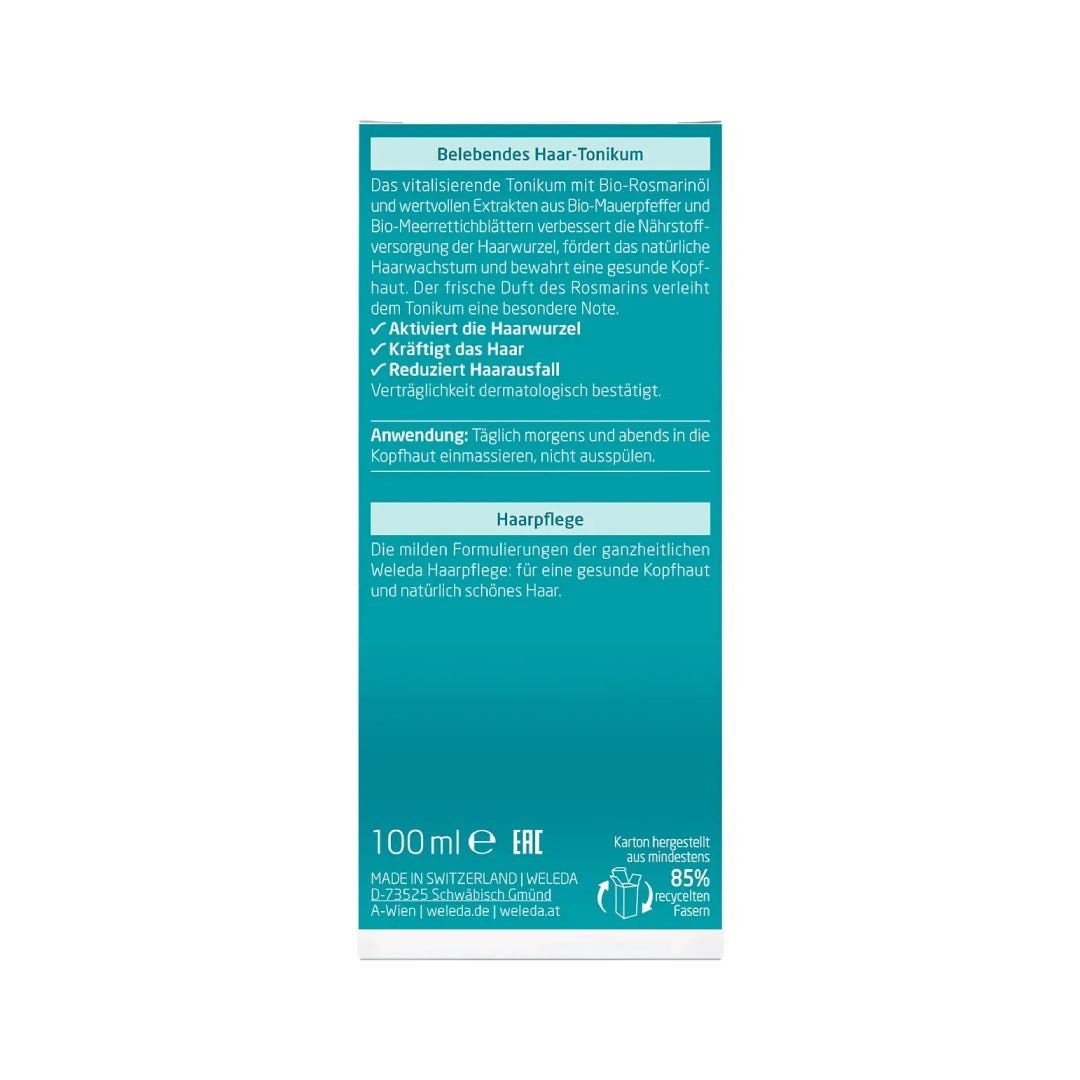 Weleda Rosemary Revitalising Hair Tonic 100 ml